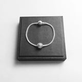925 Silver Link Chain Bracelet w/ Safety Clasp Blackened Fine Jewelry