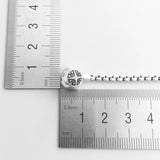 925 Silver Link Chain Bracelet w/ Safety Clasp Blackened Fine Jewelry