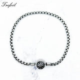 925 Silver Link Chain Bracelet w/ Safety Clasp Blackened Fine Jewelry
