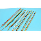 Boho Natural Stone & Gold-plated Chain Bracelet