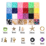 Bracelet Making Beads Kit Colorful Glass Loose Beads Gift for Girls