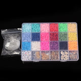 Bracelet Making Beads Kit Colorful Glass Loose Beads Gift for Girls