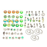 DIY Metal Clover Bracelet Kit w/Beads for Christmas