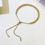 Men's Stainless Steel 3mm Franco Chain Bracelet