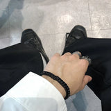 Men's Stainless Steel Cuban Link Chain Bracelet Hip Hop Charm Hand Accessory