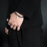 Men's Stainless Steel Cuban Link Chain Bracelet Hip Hop Charm Hand Accessory