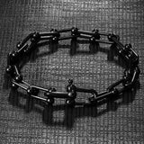Men's Stainless Steel Chain Link Bracelet Punk Jewelry