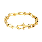 Men's Stainless Steel Chain Link Bracelet Punk Jewelry