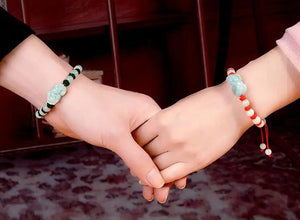 Jade Hand-woven Zodiac Red String Bracelet