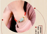 Jade Hand-woven Zodiac Red String Bracelet