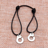 925 Silver Handcuffs Bracelet With Rope Bangle
