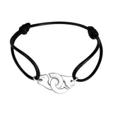 925 Silver Handcuffs Bracelet With Rope Bangle
