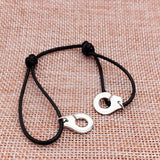925 Silver Handcuffs Bracelet With Rope Bangle