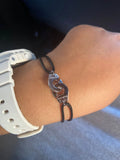 925 Silver Handcuffs Bracelet With Rope Bangle
