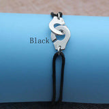 925 Silver Handcuffs Bracelet With Rope Bangle
