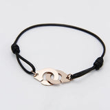 Menotte Paris Metal Handcuffs Rope Bracelet for Women