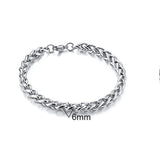 Chunky Cable Chain Bracelet, Steel Jewelry, 8-12mm, 18-23 In
