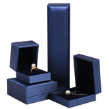 Brushed PU Leather Jewelry Box Necklace Holder Organizer