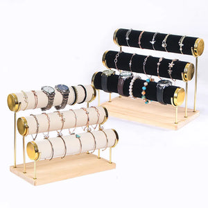 3-Layer Bracelet Necklace Display Stand Jewelry Holder Organizer