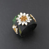 Baroque Rhinestone Flower Bracelet for Ladies