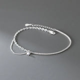 925 Sterling Silver Anklets Tennis Chain Foot Beach Accessories