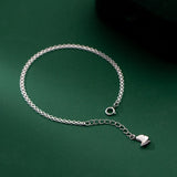 Butterfly Anklet Women Silver 925 Foot Bracelet Adjustable Jewelry Gift