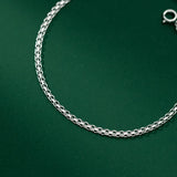 Butterfly Anklet Women Silver 925 Foot Bracelet Adjustable Jewelry Gift