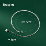 Butterfly Anklet Women Silver 925 Foot Bracelet Adjustable Jewelry Gift