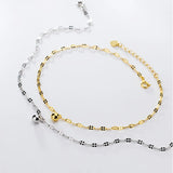 Anklet Silver 925 Chain Foot Jewelry Women Sandals