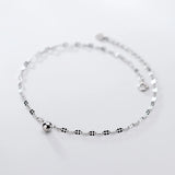 Anklet Silver 925 Chain Foot Jewelry Women Sandals