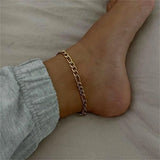 Stainless Steel Chain Anklet Bracelet for Women