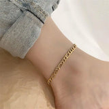Stainless Steel Chain Anklet Bracelet for Women
