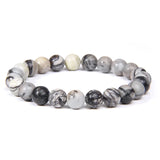 Silver Women's Bracelet with Pendant and Beads