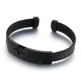 Braided Star Leather Bracelet Men's Jewelry