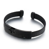 Braided Star Leather Bracelet Men's Jewelry