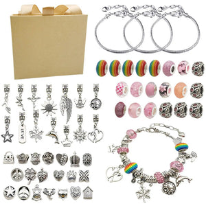 Bracelet Pendent Kit Jewelry Making Beading Charms Birthday Gift Xmas