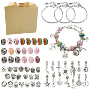 Bracelet Pendent Kit Jewelry Making Beading Charms Birthday Gift Xmas