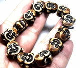 Vintage Dark Buddha Totem Lucky Bangle Bracelet