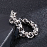 Men's Stainless Steel Skull Bracelet by Kalen Accessories