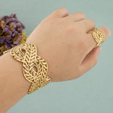 Dubai Women's Jewelry Set Wedding Anniversary Party Bangles