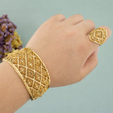 Dubai Women's Jewelry Set Wedding Anniversary Party Bangles