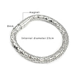 Stainless Steel Snakeskin Bracelet Men's Women's Jewelry