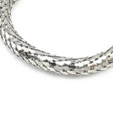 Stainless Steel Snakeskin Bracelet Men's Women's Jewelry