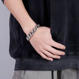 Heavy Duty Steel Chain Bracelet 15mm Stainless Steel Men's Cuban Jewelry
