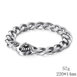 Steel Link Chain Bracelet Punk Biker Jewelry Men