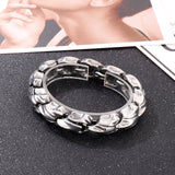 Men's Stainless Steel Link Bracelet Polished Accessories