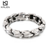 Men's Stainless Steel Link Bracelet Polished Accessories