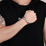 Men's Stainless Steel Link Bracelet Polished Accessories