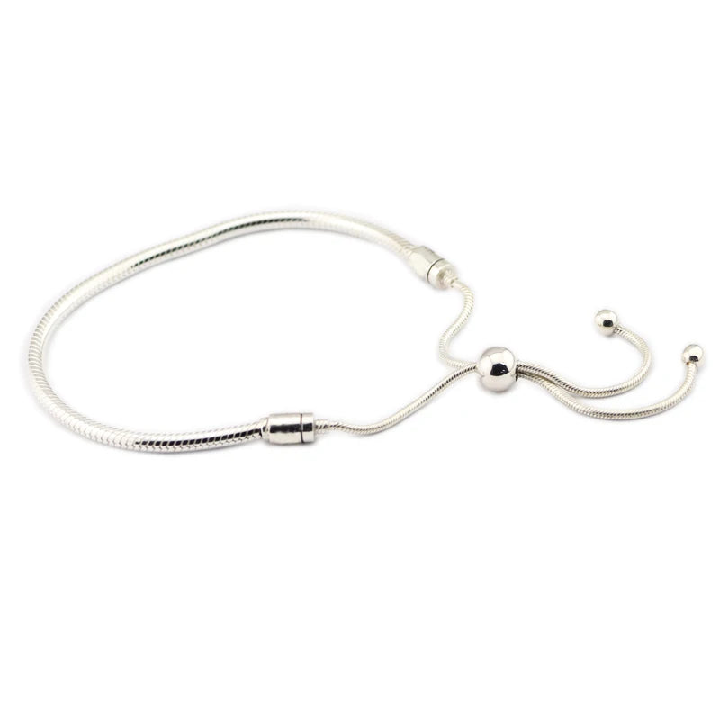 Sterling Silver Sliding Bangle Bracelet