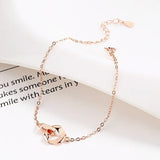 925 Silver Circle Charm Bracelet Pink Accessory Y2K Party Gift